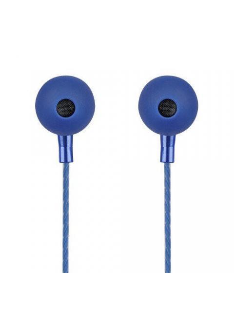 PERFECT CHOICE AUDIFONOS INTRAURICULARES CON MICROFONO STRETTO ALAMBRICO 1.2 METROS 3.5MM AZUL