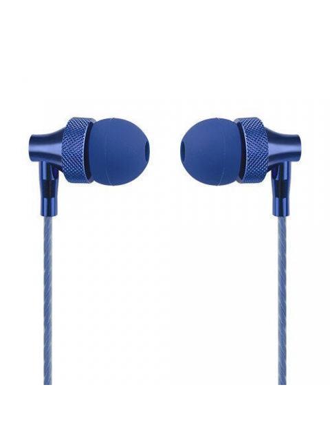 PERFECT CHOICE AUDIFONOS INTRAURICULARES CON MICROFONO STRETTO ALAMBRICO 1.2 METROS 3.5MM AZUL