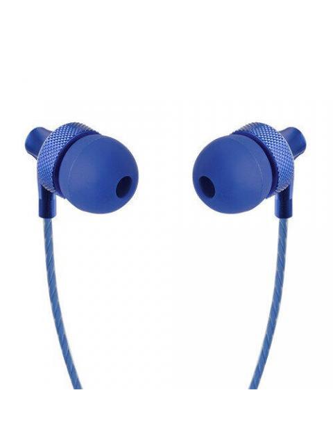 PERFECT CHOICE AUDIFONOS INTRAURICULARES CON MICROFONO STRETTO ALAMBRICO 1.2 METROS 3.5MM AZUL