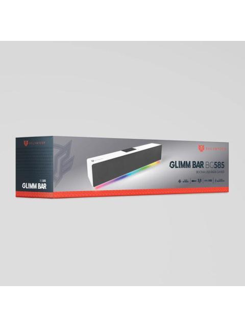 BALAM RUSH BARRA DE SONIDO GAMER GLIMM BAR BG585 BLUETOOTH ALAMBRICO-INALAMBRICO 10W RMS BLANCO