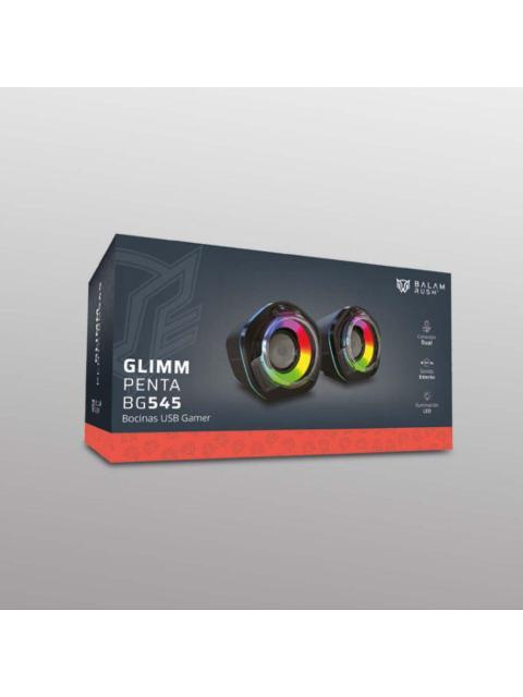 BALAM RUSH BOCINA PARA COMPUTADORA GLIMM PENTA BG545 ALAMBRICO-INALAMBRICO 2.0 6W RMS 1 PIEZAS