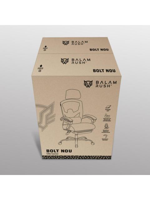 BALAM RUSH SILLA GAMER BOLT NOU G HASTA 130KG GRIS