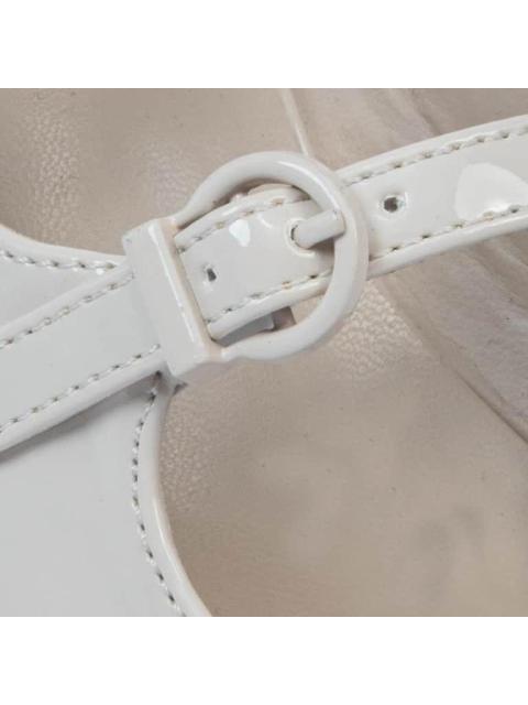 BALLERINA DESTALONADA CON HEBILLAS BEIGE/HUESO VI LINE FASHION