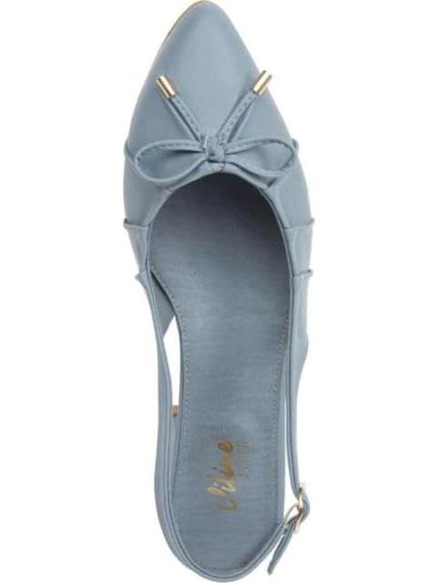 BALLERINA DESTALONADA CON MOÑO AZUL VI LINE FASHION