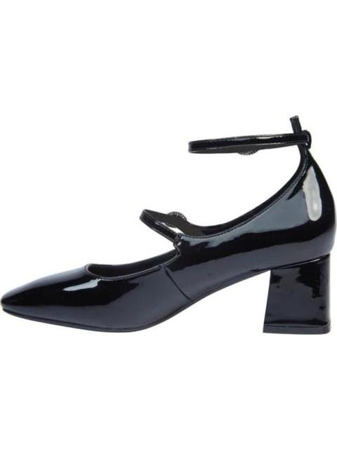 BALLERINA TACON MEDIO CON HEBILLAS NEGRO VI LINE FASHION