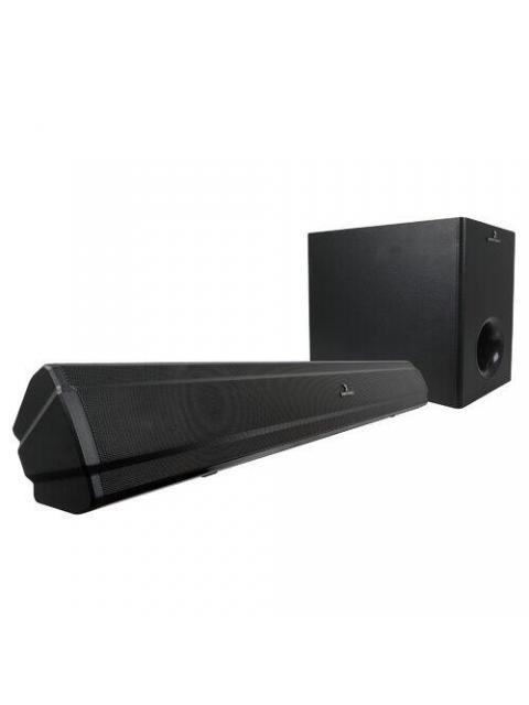 PERFECT CHOICE BARRA DE SONIDO CON SUBWOOFER MINUETTO BLUETOOTH INALAMBRICO 2.1 400W RMS USB NEGRO