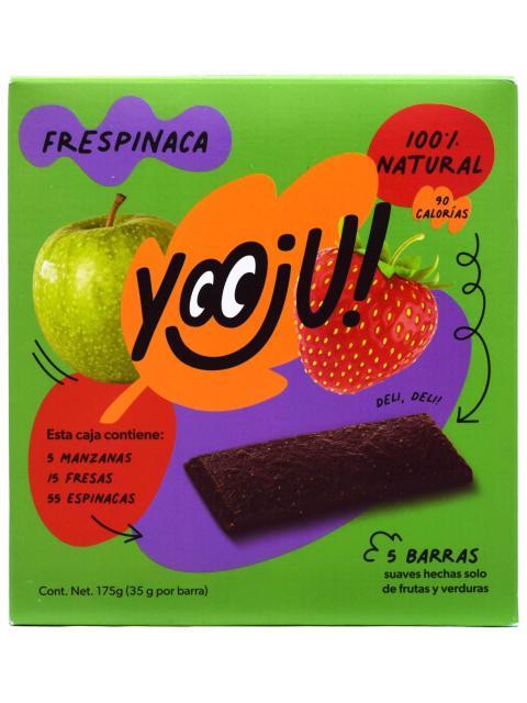 BARRA MANZANA FRESA ESPINACA 35 G YOOJU P 5