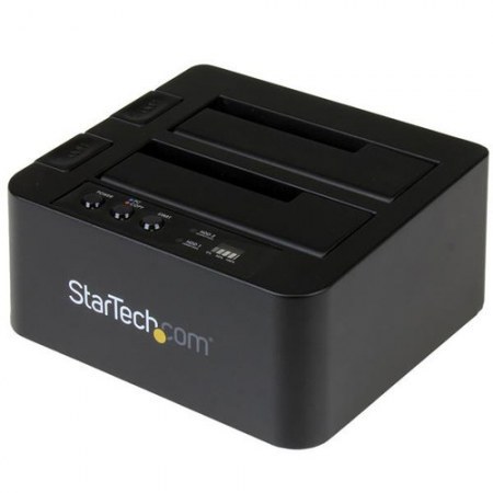 STARTECH  DOCKING STATION CON FUNCION DE COPIADO RAPIDO DE 2 BAHIAS USB 3.1 SATA 2.5-3.5
