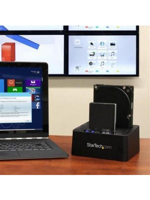 STARTECH  DOCKING STATION CON FUNCION DE COPIADO RAPIDO DE 2 BAHIAS USB 3.1 SATA 2.5-3.5
