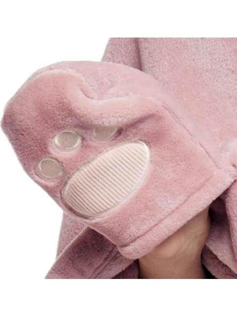 BATA PARA DORMIR CAPUCHA 3D MAQUILLAJE