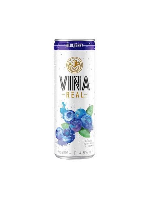 BEBIDA ALCOHOLICA VIÑA REAL SABOR BLUEBERRY LATA DE 355 ML