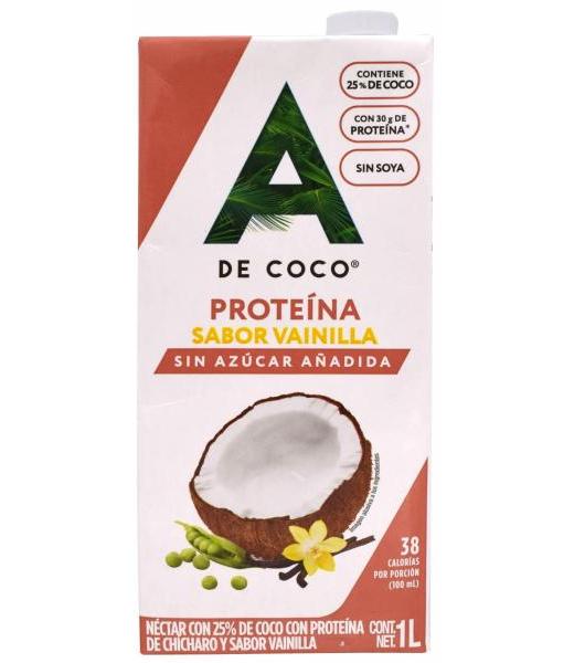 BEBIDA PROTEINA COCO CHICHARO VAINILLA 1 L A DE COCO