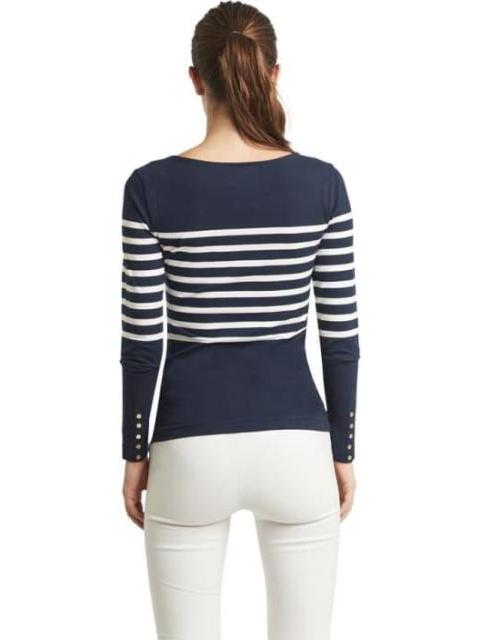 BLUSA RAYAS AZUL MARINO HOLLY LAND