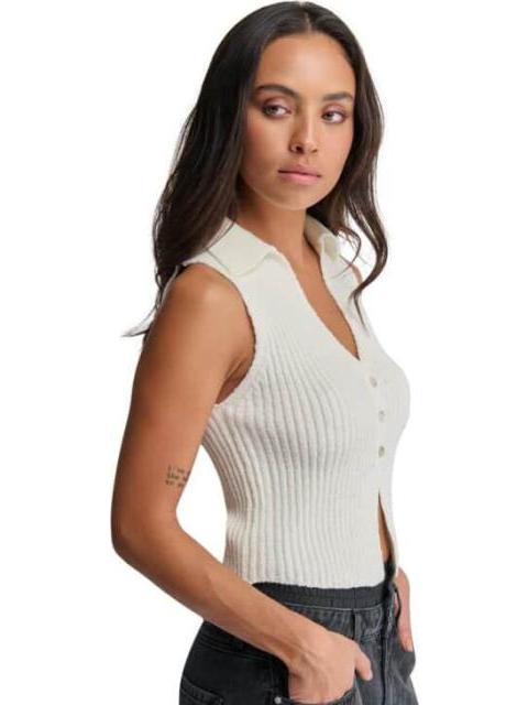BLUSA ACANALADA MARFIL HOLLY LAND