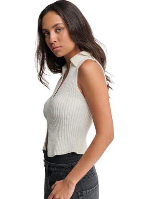 BLUSA ACANALADA MARFIL HOLLY LAND