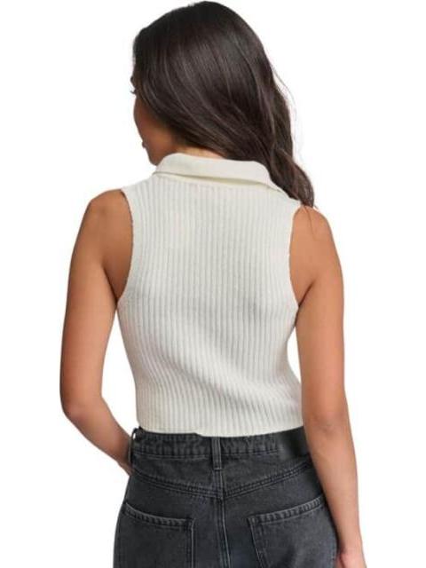 BLUSA ACANALADA MARFIL HOLLY LAND