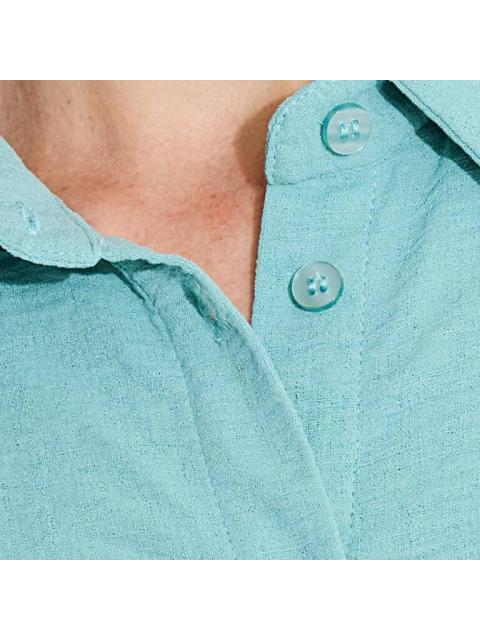 BLUSA ANUDADA AZUL TURQUESA HOLLY LAND