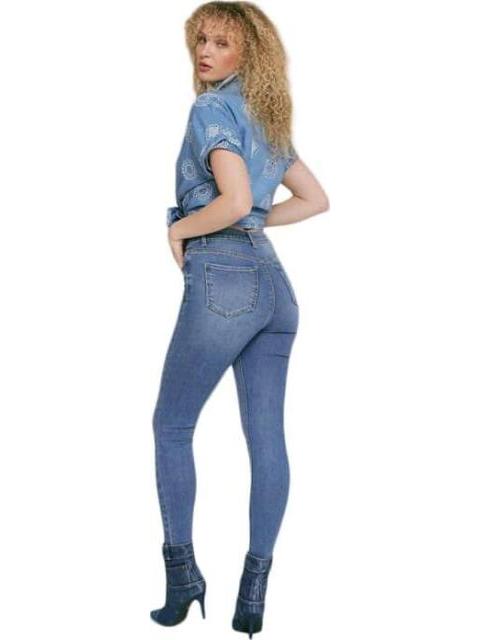 BLUSA BLUSA BORDADA AZUL HOLLY LAND