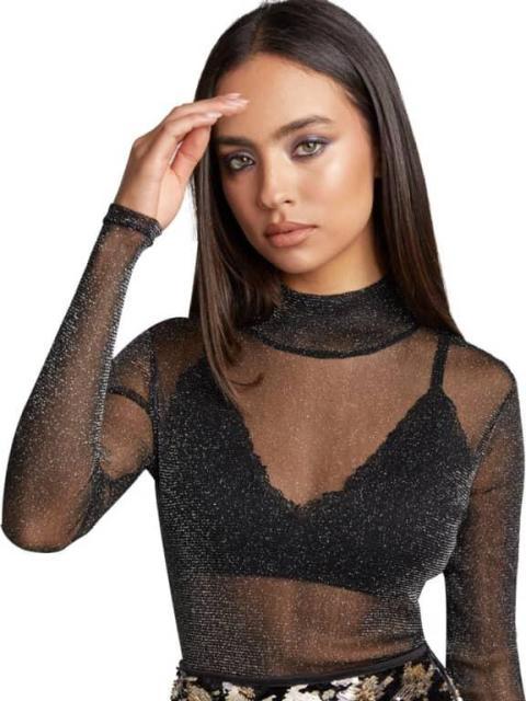 BLUSA BRILLOS NEGRO HOLLY LAND PREMIUM