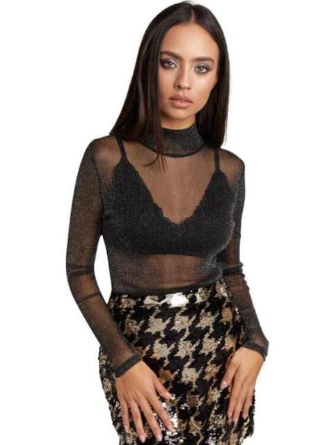 BLUSA BRILLOS NEGRO HOLLY LAND PREMIUM