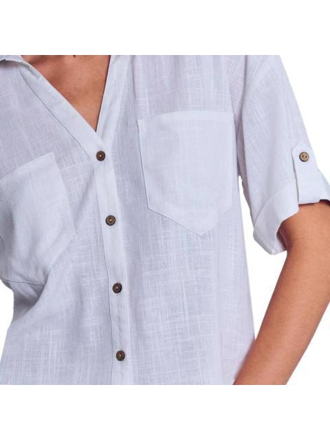 BLUSA CAMISERA BLANCO HOLLY LAND