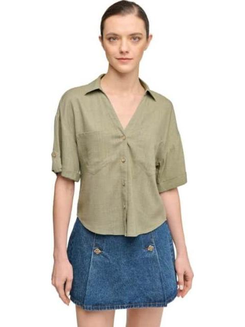 BLUSA CASUAL VERDE OLIVO HOLLY LAND