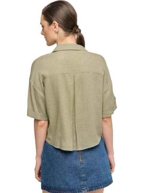 BLUSA CASUAL VERDE OLIVO HOLLY LAND