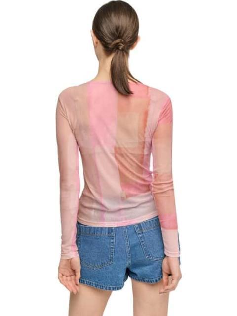 BLUSA CON TRANSPARENCIA ROSA HOLLY LAND