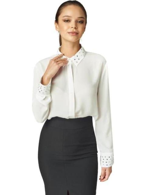 BLUSA CORBATIN BLANCO HOLLY LAND