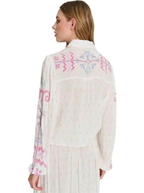 BLUSA CORTA ESTAMPADA MARFIL HOLLY LAND