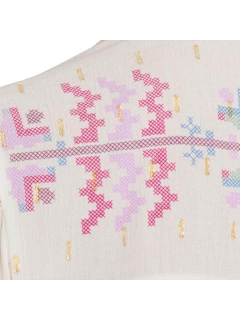 BLUSA CORTA ESTAMPADA MARFIL HOLLY LAND