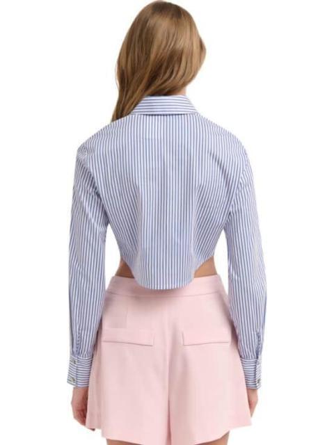 BLUSA CROP RAYAS AZUL HOLLY LAND