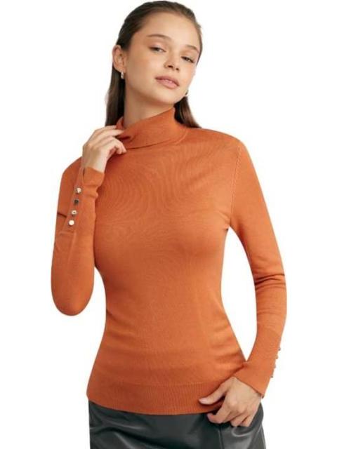 BLUSA CUELLO TORTUGA ROJO LADRILLO SAO PAULO