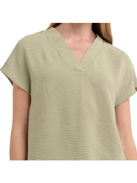 BLUSA CUELLO V AZUL MENTA HOLLY LAND