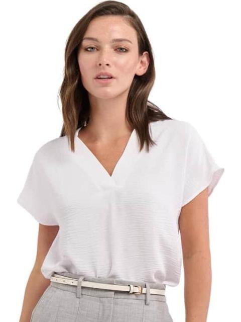 BLUSA CUELLO V BLANCO HOLLY LAND