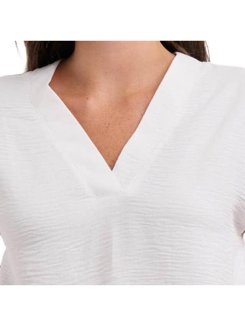 BLUSA CUELLO V BLANCO HOLLY LAND