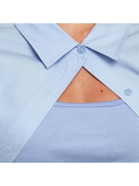 CAMISA CROP AZUL BARBIE