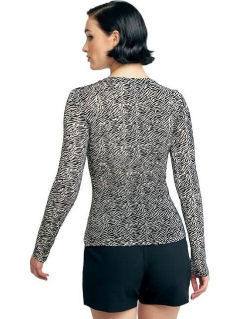 BLUSA ESTAMPADO DE CEBRA BICOLOR HOLLY LAND