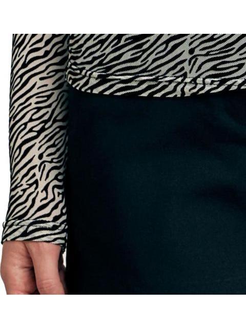 BLUSA ESTAMPADO DE CEBRA BICOLOR HOLLY LAND