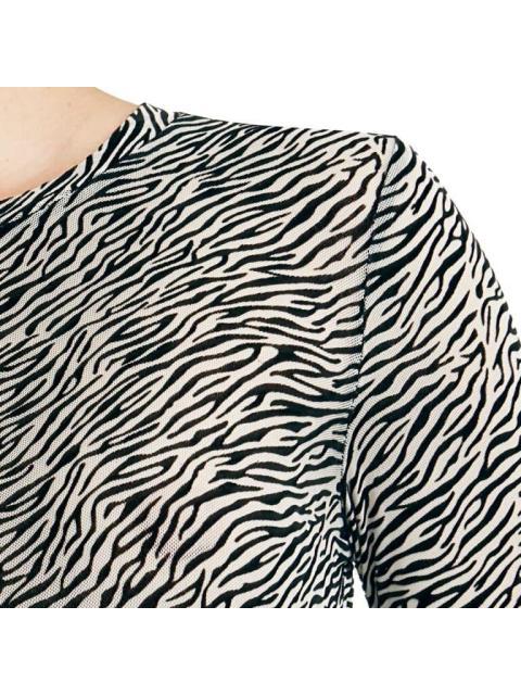 BLUSA ESTAMPADO DE CEBRA BICOLOR HOLLY LAND