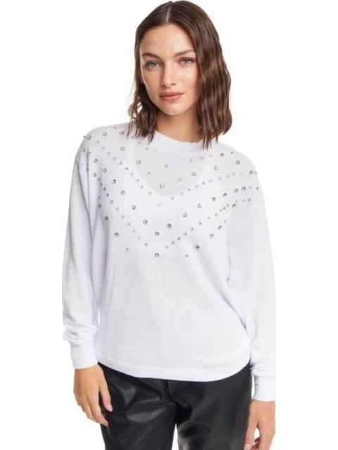 BLUSA CON PEDRERIA BLANCO HOLLY LAND