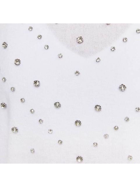 BLUSA CON PEDRERIA BLANCO HOLLY LAND