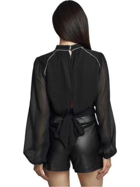 BLUSA CON TRANSPARENCIA NEGRO HOLLY LAND