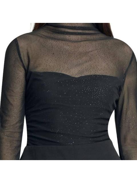 BLUSA CON TRANSPARENCIA NEGRO HOLLY LAND