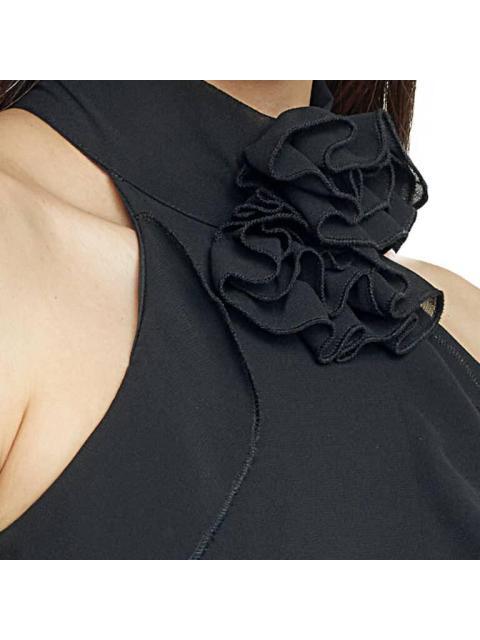 BLUSA CON OLANES NEGRO HOLLY LAND
