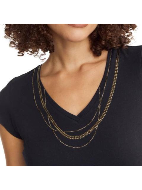 BLUSA MANGA CORTA NEGRO HOLLY LAND