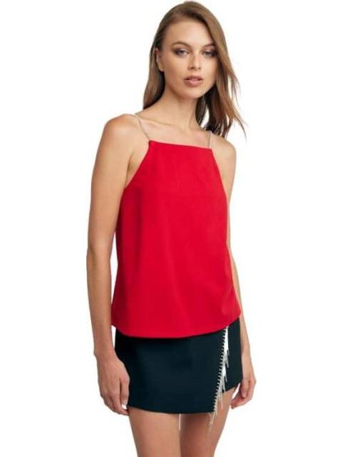 BLUSA TIRANTES CON BRILLOS ROJO HOLLY LAND