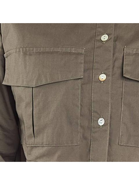 CAMISA CROP VERDE OLIVO HOLLY LAND