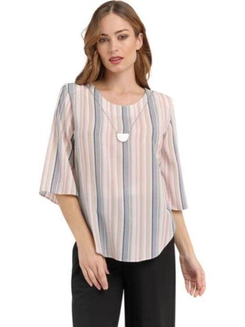 BLUSA DAMA CLASICA BEIGE PALOMA CARMIN