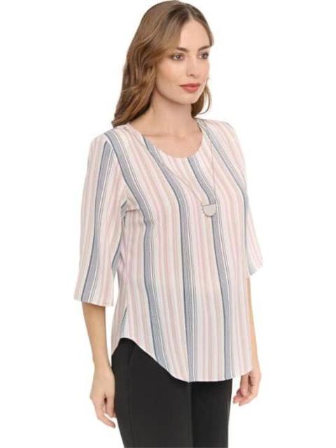 BLUSA DAMA CLASICA BEIGE PALOMA CARMIN